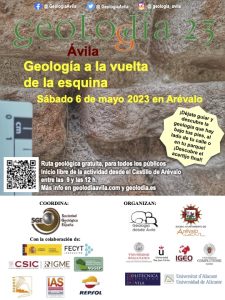 Cartel del Geolodía 23 en Arévalo, Ávila